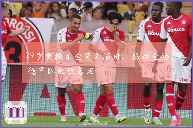 29岁樊振东全英文演讲：感动全场 德甲队经理落泪